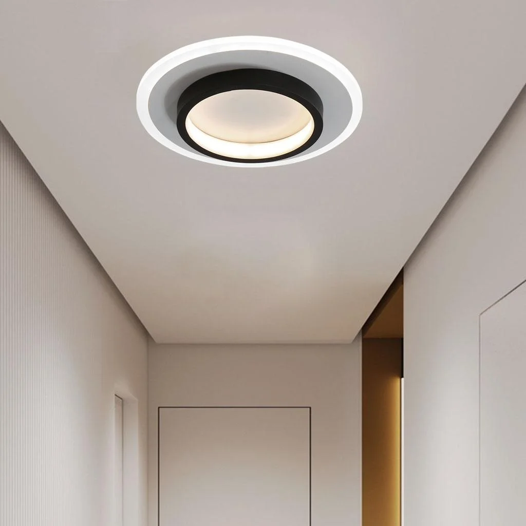 Ronde Metalen Acryl LED Plafondlamp Voor Hal En Gang
