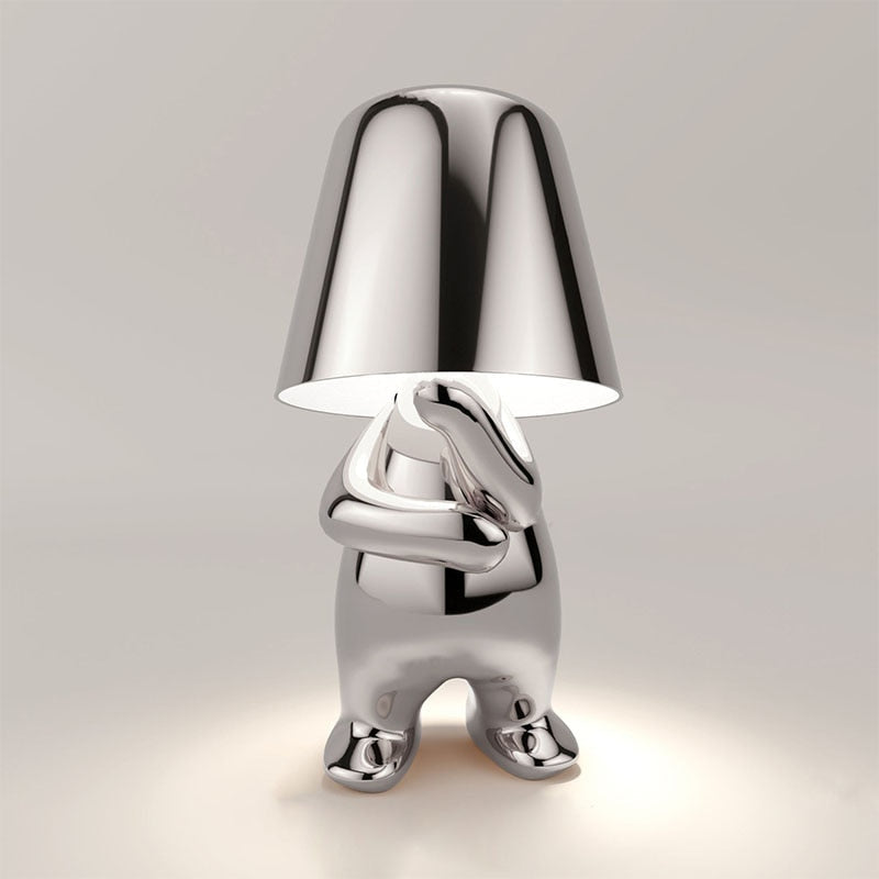 Misterlamp - Unique Tafellamp wireless lamp SEREIN Denken in Zilver