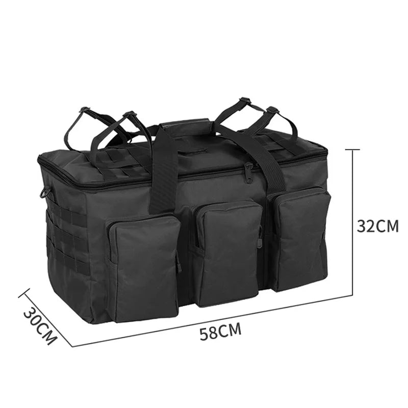 55L Bagage Duffel Bag Camping Rugzak Tactische Grote Tas voor Heren Wandelen en Reis SEREIN