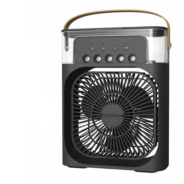 Draagbare Mini Airconditioner Voor Koele Zomerse Comfort Zwart