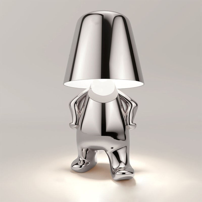 Misterlamp - Unique Tafellamp wireless lamp SEREIN Wandelend Zilver