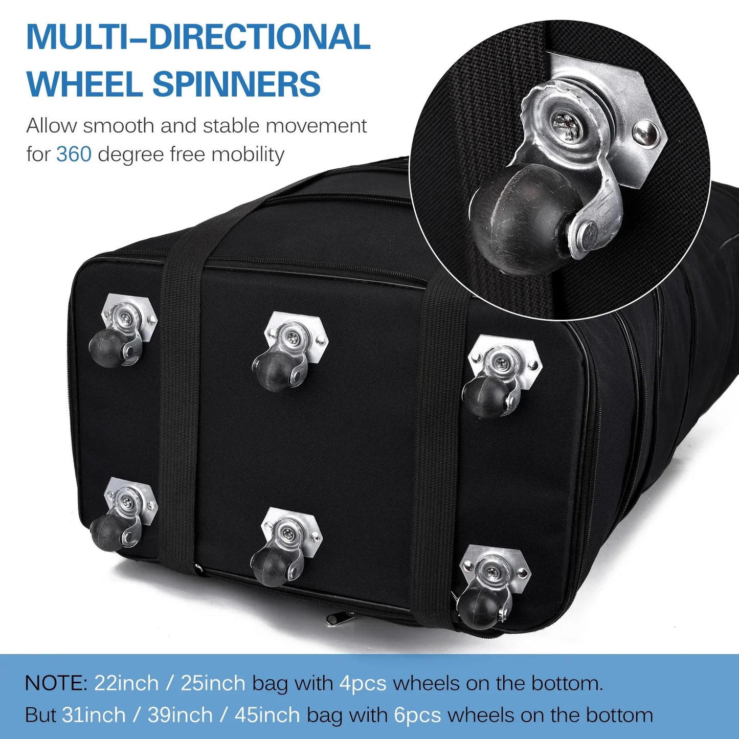 Uitbreidbare Koffer Bag Vouwbare Rollende Bagage Tas 31inch 39inch 45inch Voor Reis Zaken SEREIN