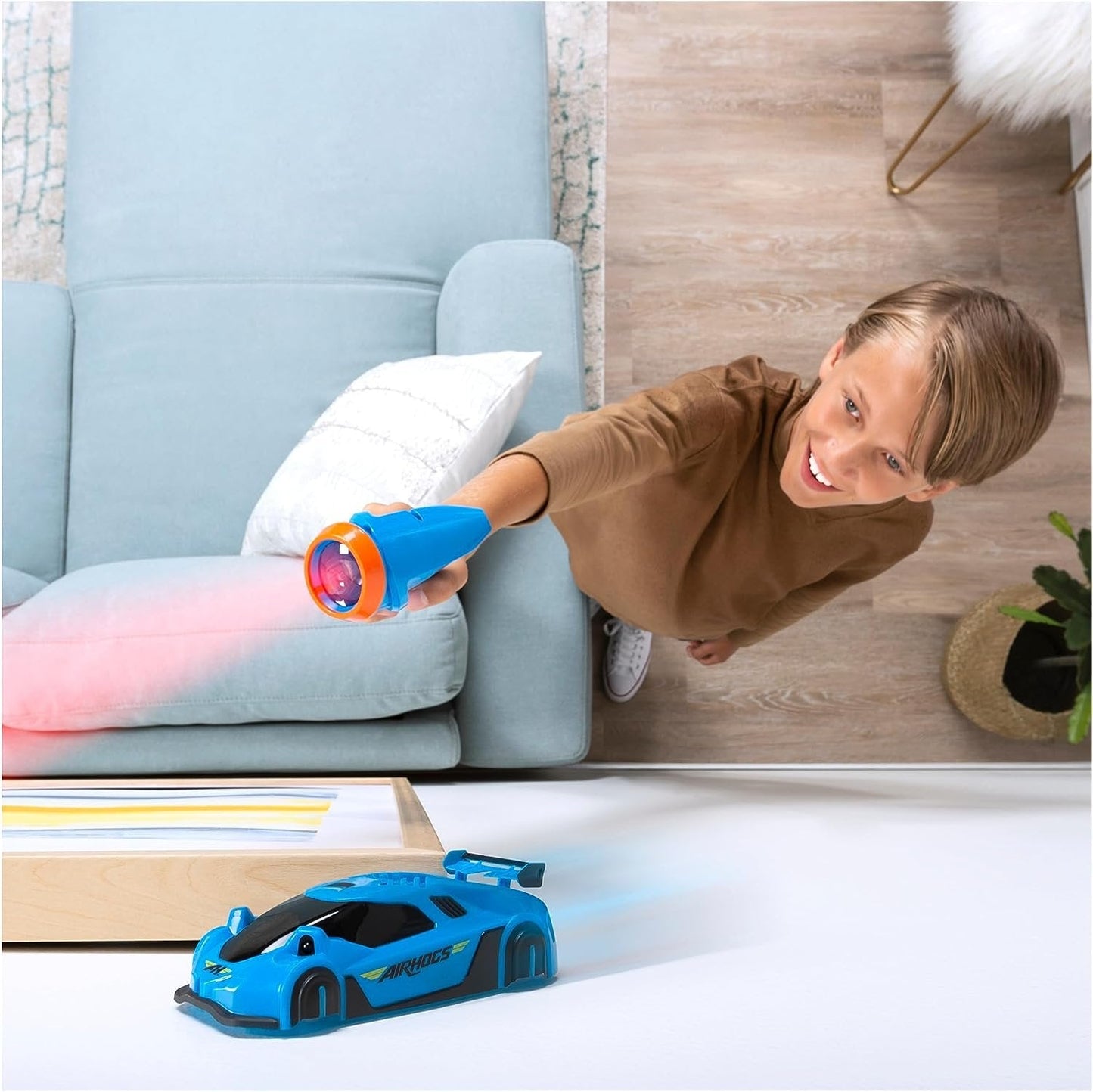 Afstandsbediening Muurklim Laser Auto Speelgoed Kinderen Blauw