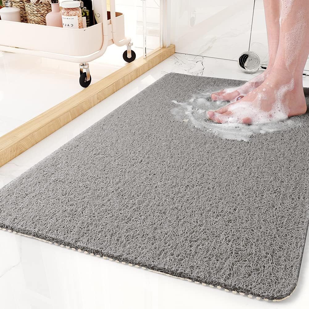 Antislip Douchemat – Sneldrogende Mat met Hygiënisch Ontwerp Grijs