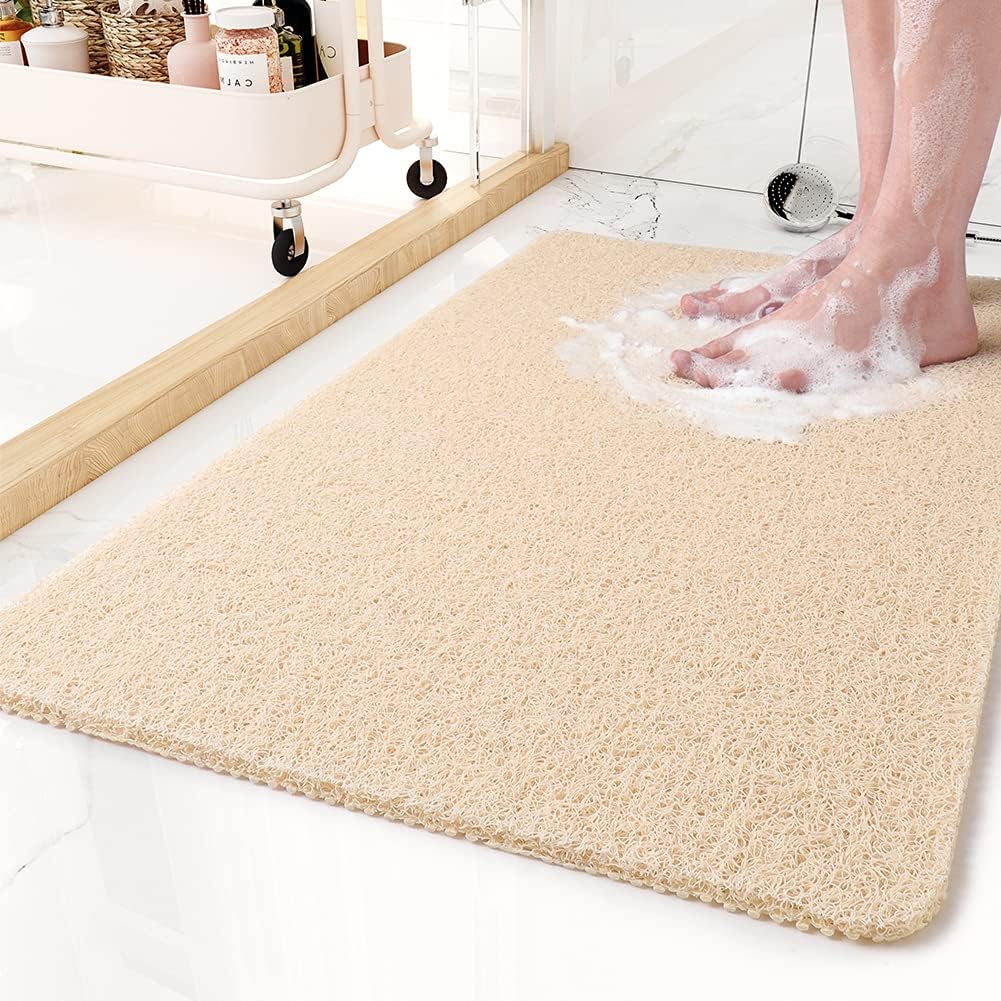 Antislip Douchemat – Sneldrogende Mat met Hygiënisch Ontwerp Geel