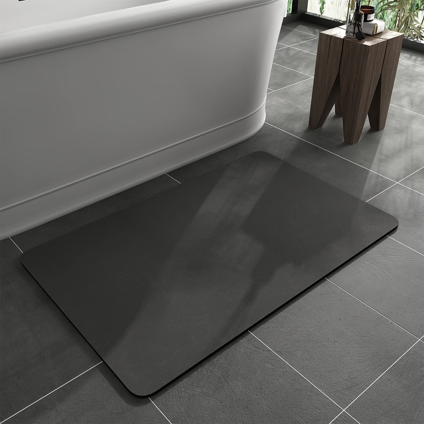 Badmat Voor Veiligheid En Comfort In Badkamer Donkergrijs