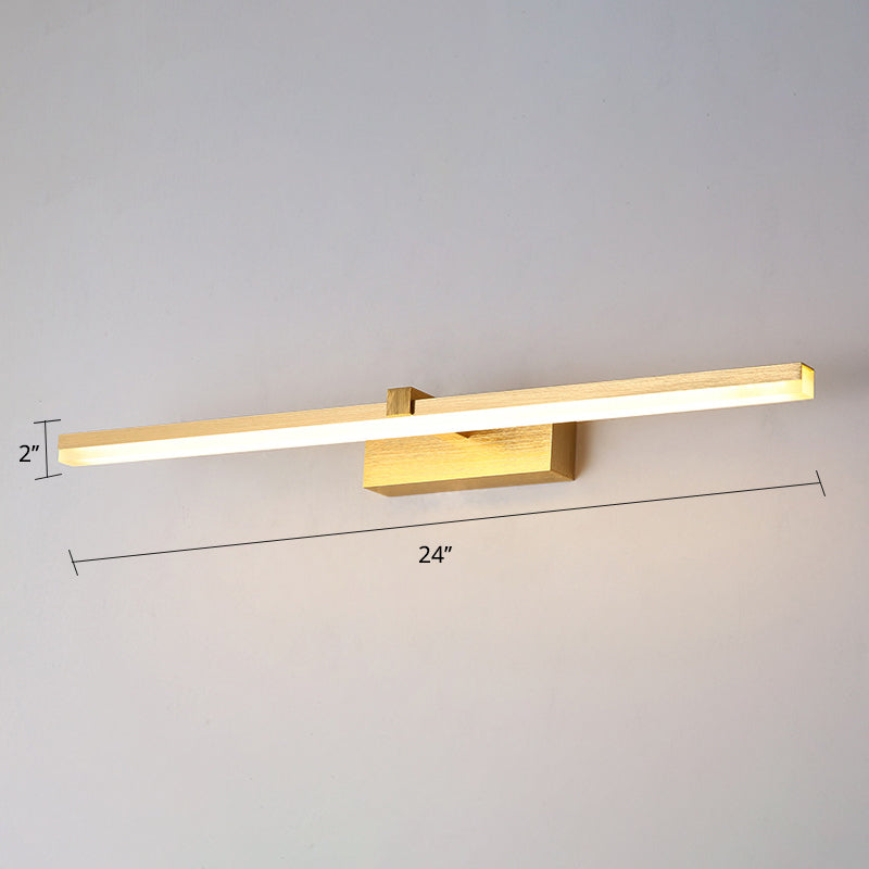 Badverlichting Gouden Stickvormige Metaal LED Badkamer