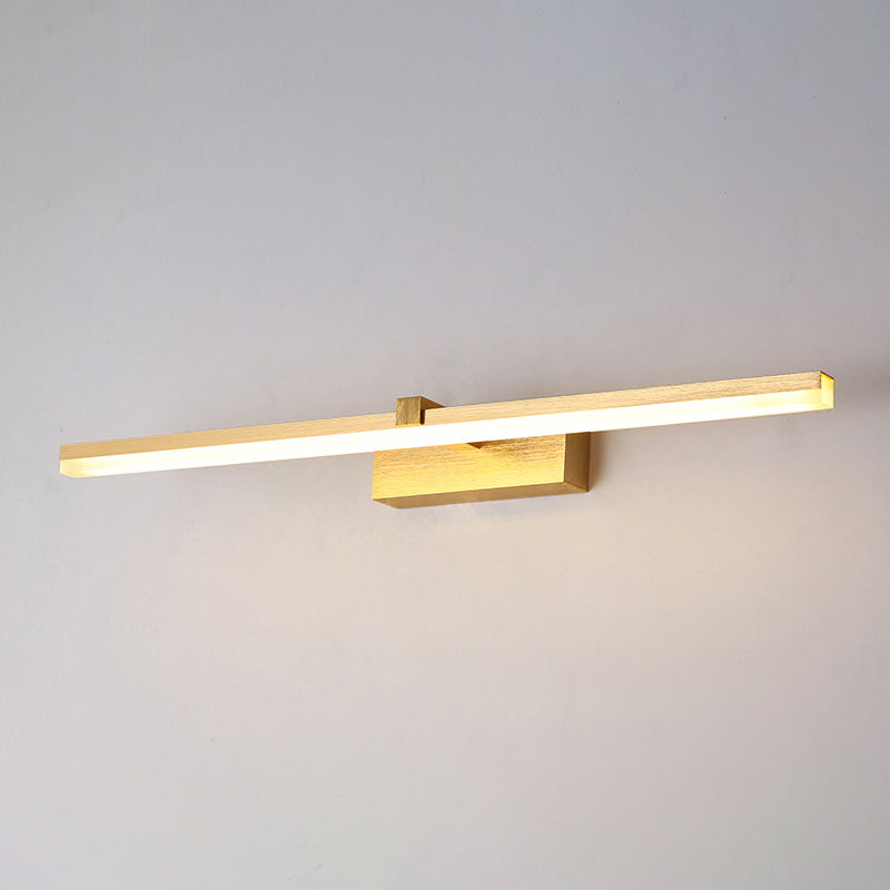 Badverlichting Gouden Stickvormige Metaal LED Badkamer Goud 24"