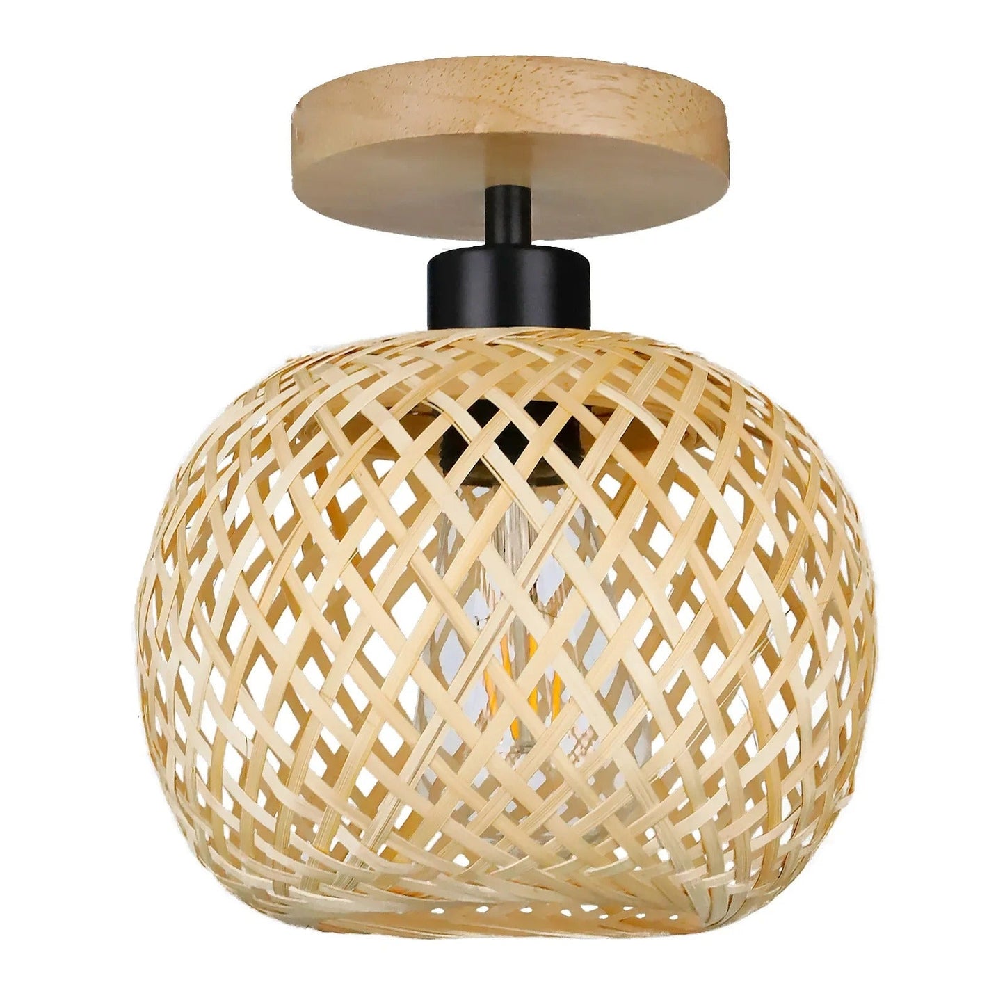 Bamboe Plafondlamp Voor Warmte En Elegant Design