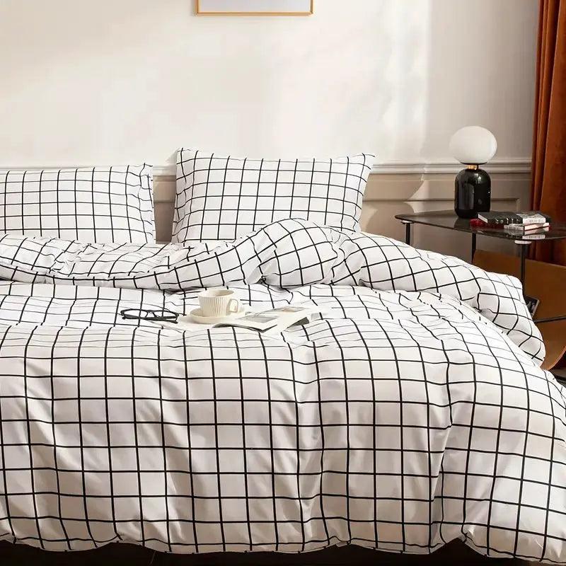Beddingstar -Ruitjes Dekbedovertrekset – Comfortabel en Ademend