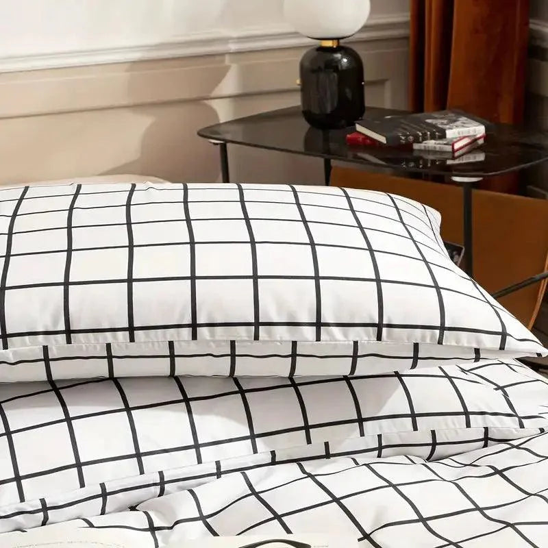 Beddingstar -Ruitjes Dekbedovertrekset – Comfortabel en Ademend