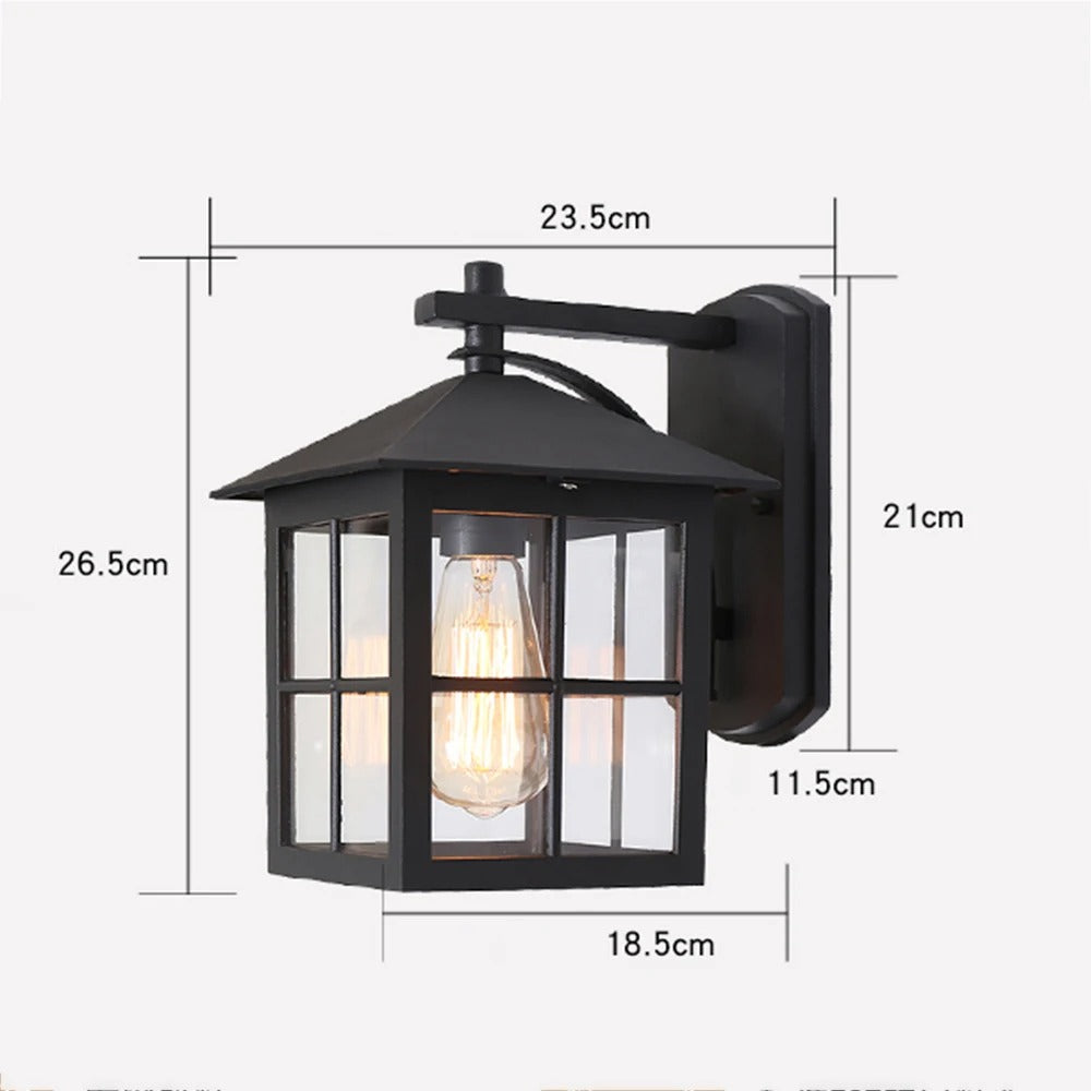 Buitenwandlamp van Aluminium en Glas met Elegante Afwerking