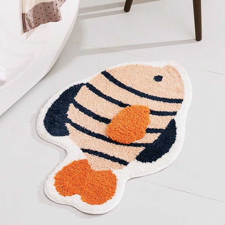 Clownvis Badmat Zacht Polyester Antislip Badkamer Accessoire