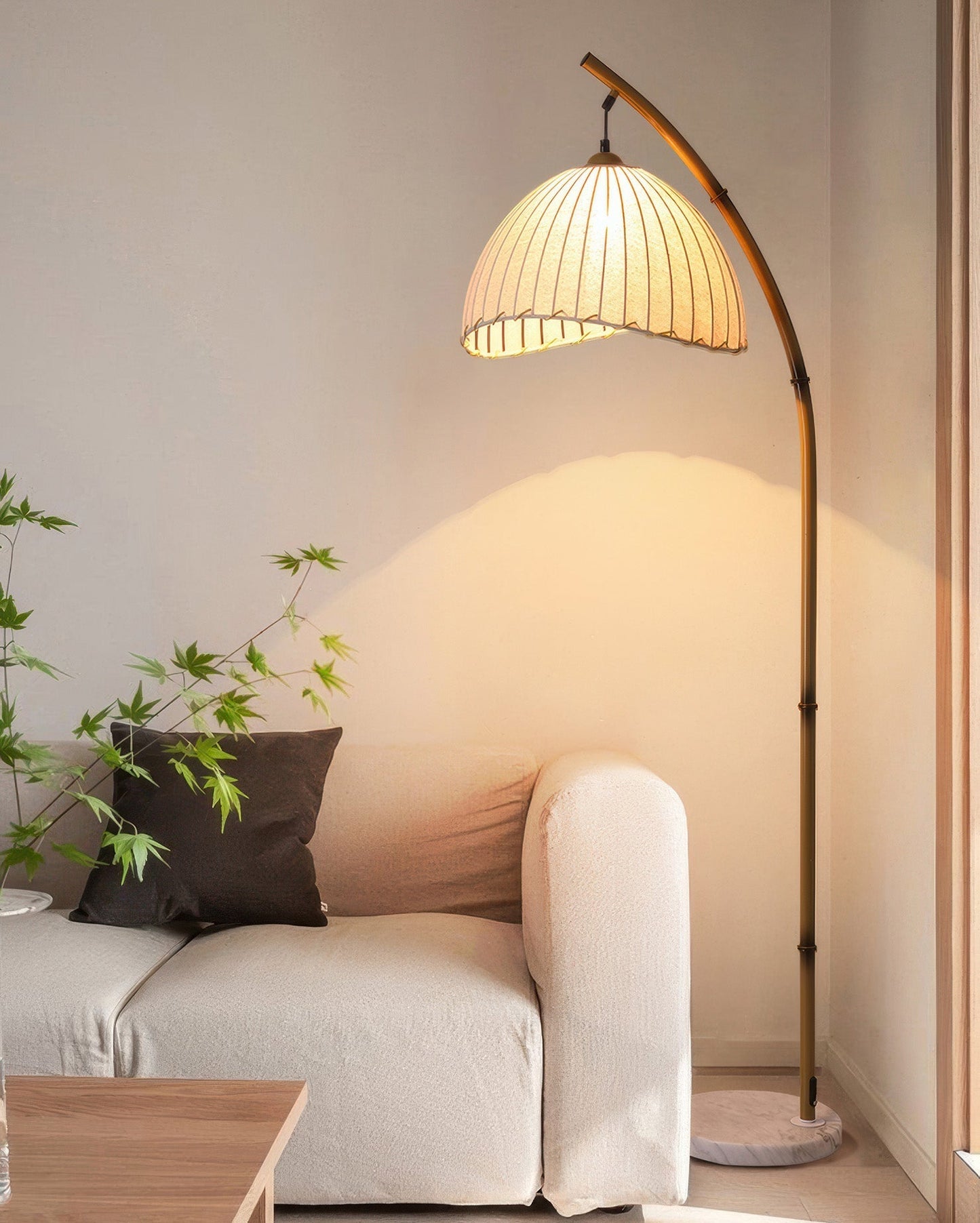 Culturele Zen Bamboe Vloerlamp Verlichting