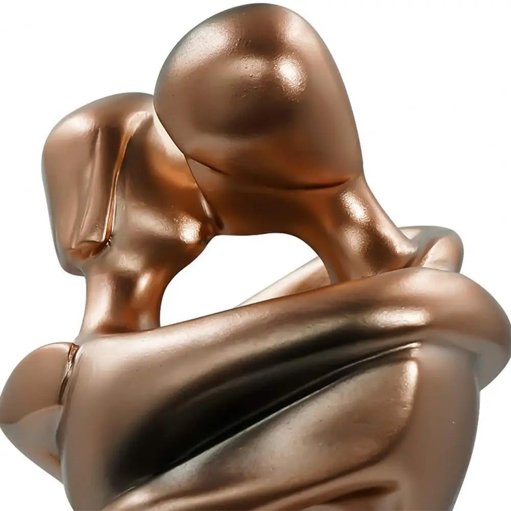 Decoratief Beeldhouwwerk Van Omhelzende Figuren Elegante