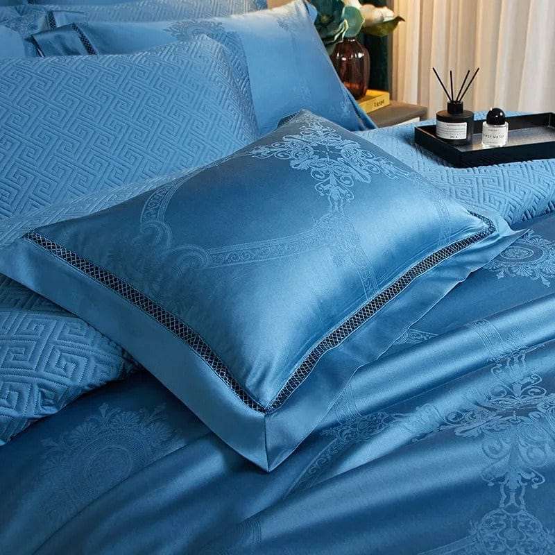 Elegance Blauw Dekbedovertrekset