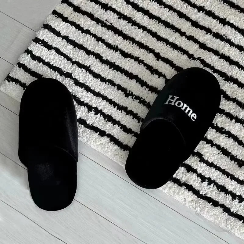 Gestreepte Badmat Luxe Vloerkleed Antislip Comfortabel