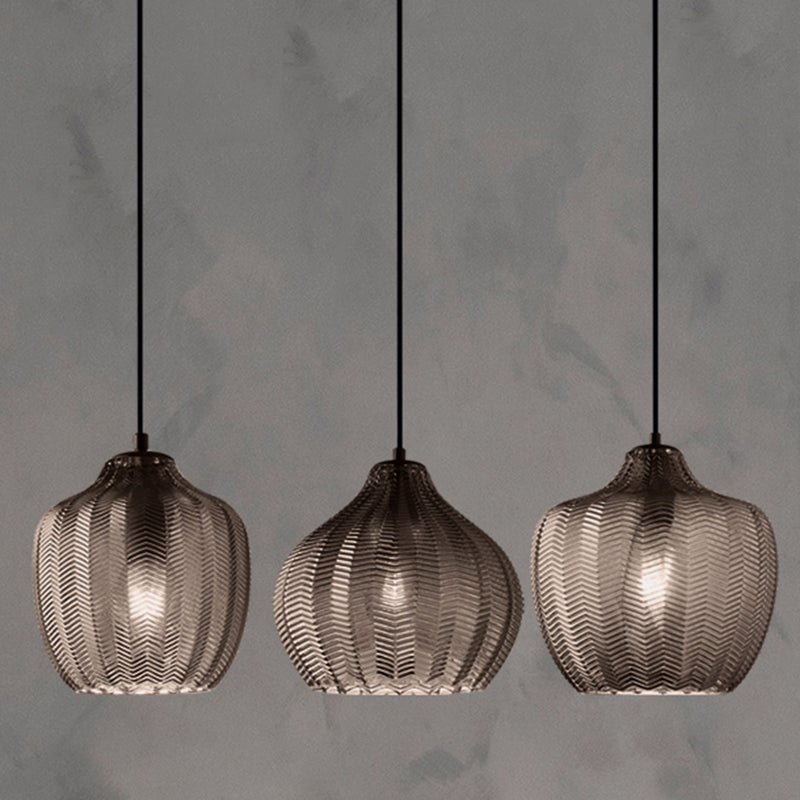 Golfvormige Glazen Hanglamp Nordic Stijl Enkel Pendant