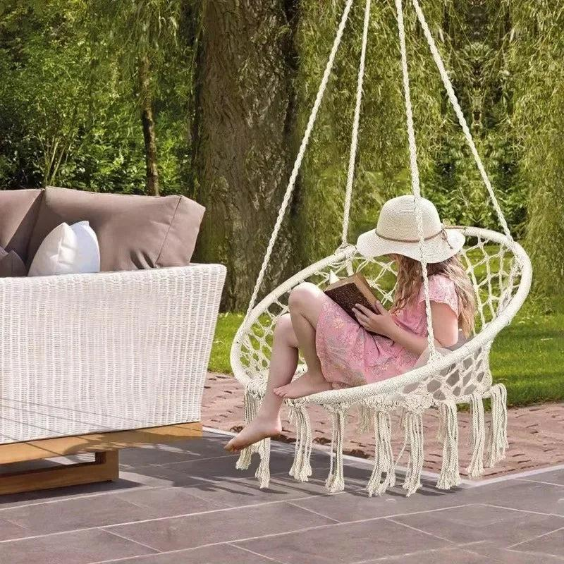 Hangstoel Buiten met Stalen Frame en Comfortabele Zitting