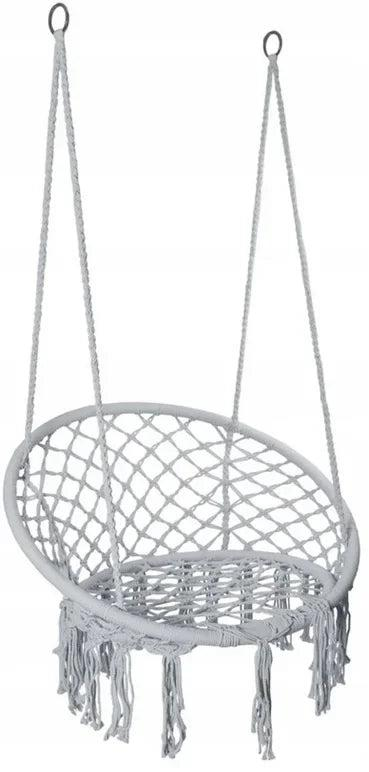 Hangstoel Buiten met Stalen Frame en Comfortabele Zitting Grijs