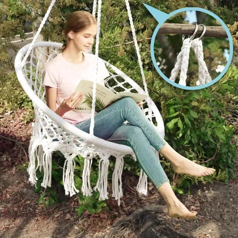 Hangstoel Buiten met Stalen Frame en Comfortabele Zitting