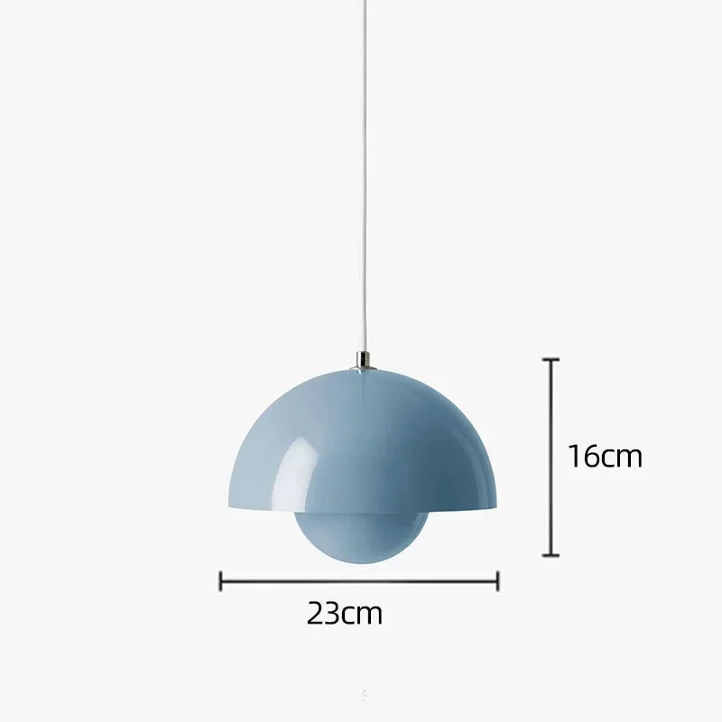 Hedendaagse Hanglamp Met Kleurrijk Design En Energiezuinig Blauw-dia 23cm