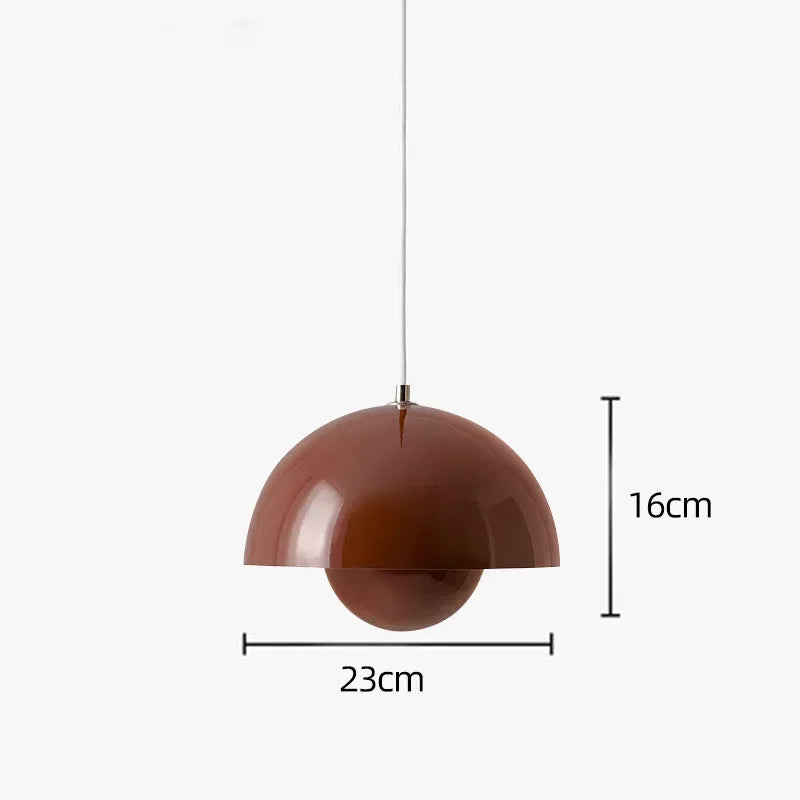 Hedendaagse Hanglamp Met Kleurrijk Design En Energiezuinig Rood-dia 23cm