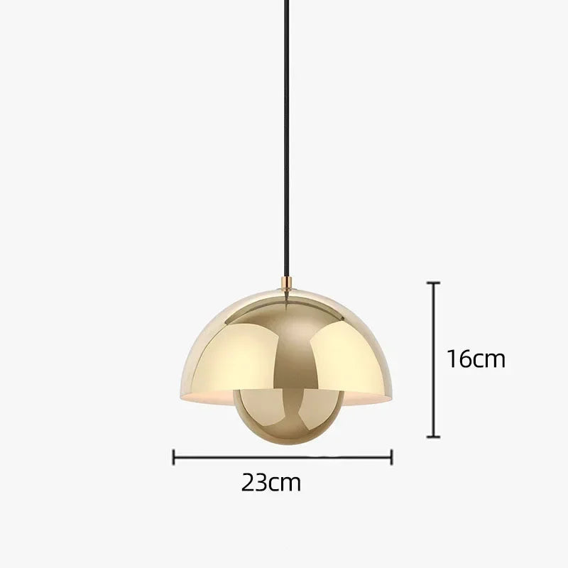 Hedendaagse Hanglamp Met Kleurrijk Design En Energiezuinig goud-dia 23cm