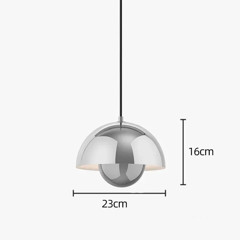 Hedendaagse Hanglamp Met Kleurrijk Design En Energiezuinig zilver-dia 23cm