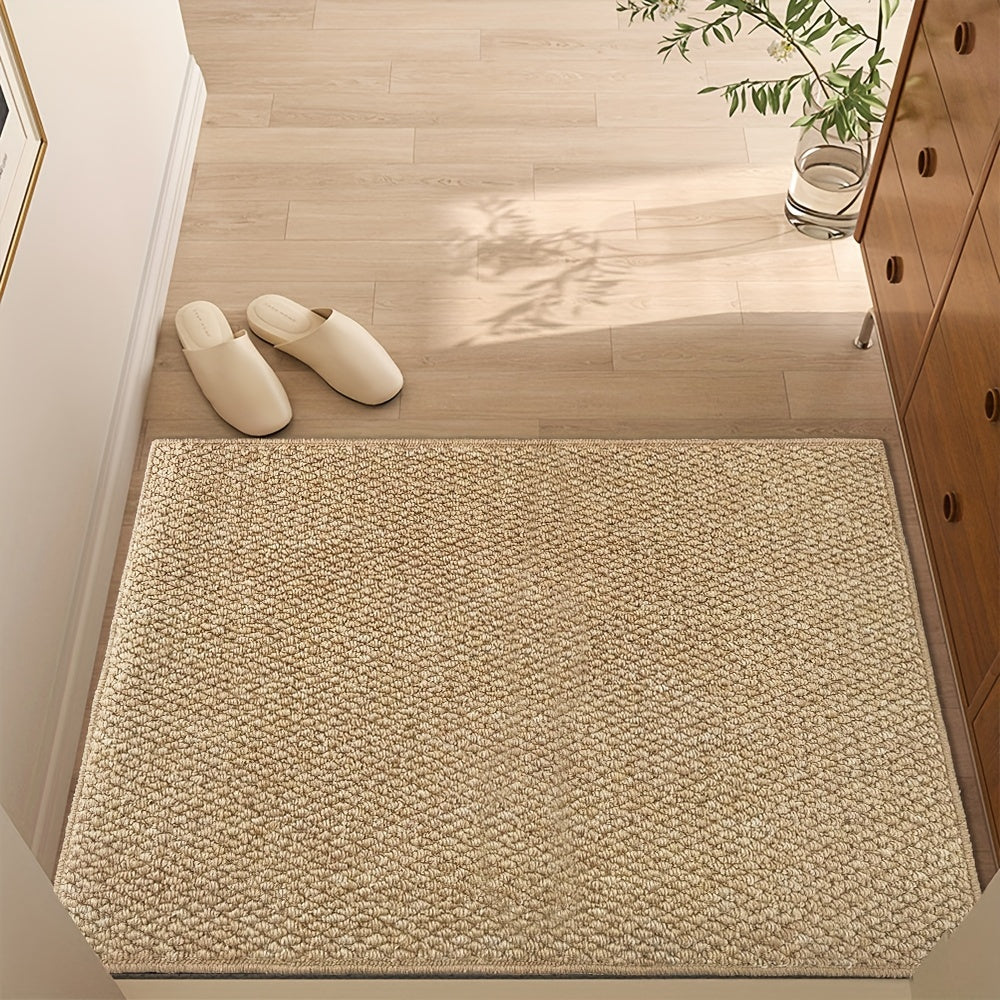 Jute-Look Deurmat Zacht Absorberend Binnen- en Buitengebruik 19.68x31.49"