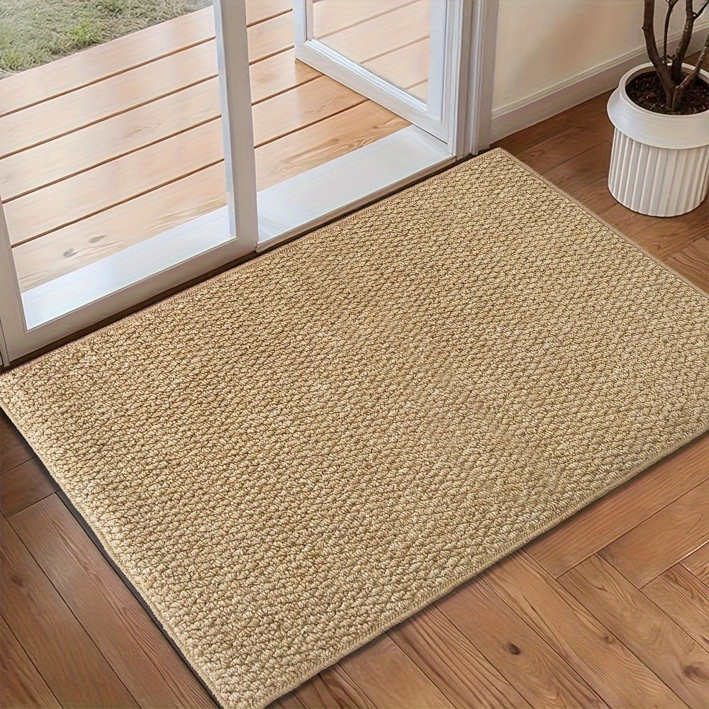 Jute-Look Deurmat Zacht Absorberend Binnen- en Buitengebruik 31.49x47.24"