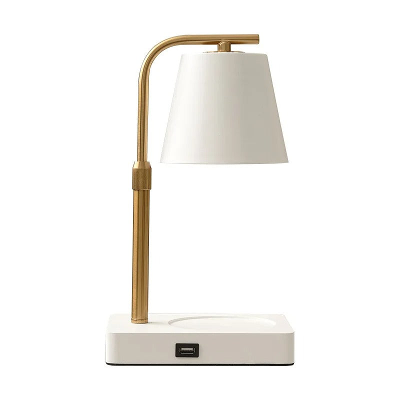 Kaarsenwarmerlamp met Hout en Metaal voor Thuisgebruik