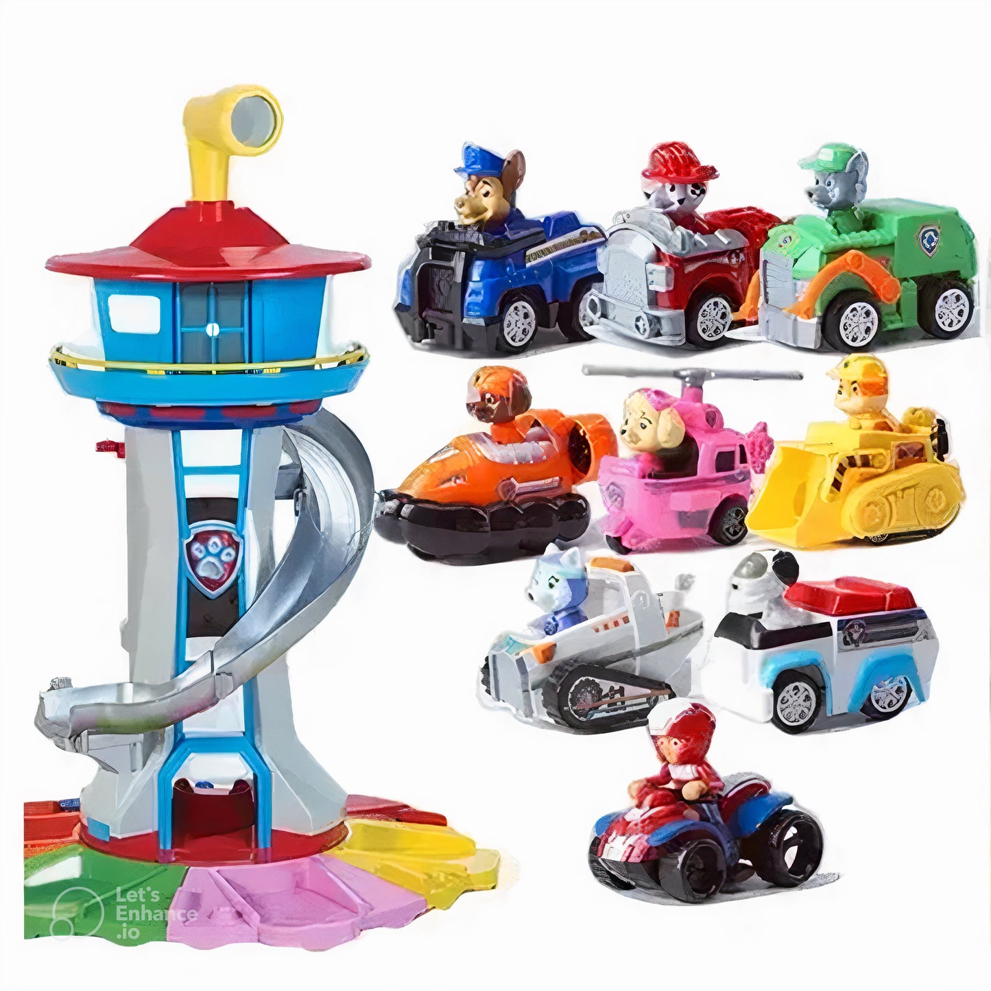 Kinderspeelset Met Glijbaan En Auto Speelset Voor Buiten