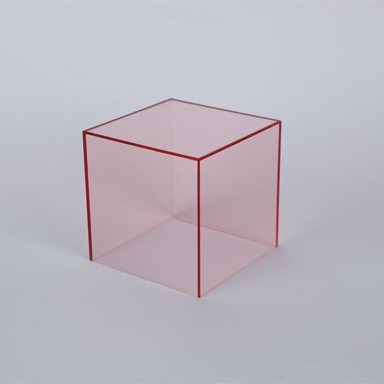 Kleurrijke Acrylaat Display Opbergdoos Voor Verzamelobjecten - Opbergbox Licht Roze
