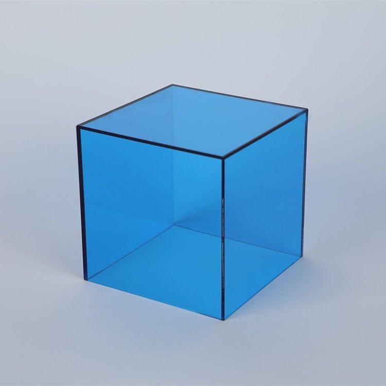 Kleurrijke Acrylaat Display Opbergdoos Voor Verzamelobjecten - Opbergbox Licht Blauw