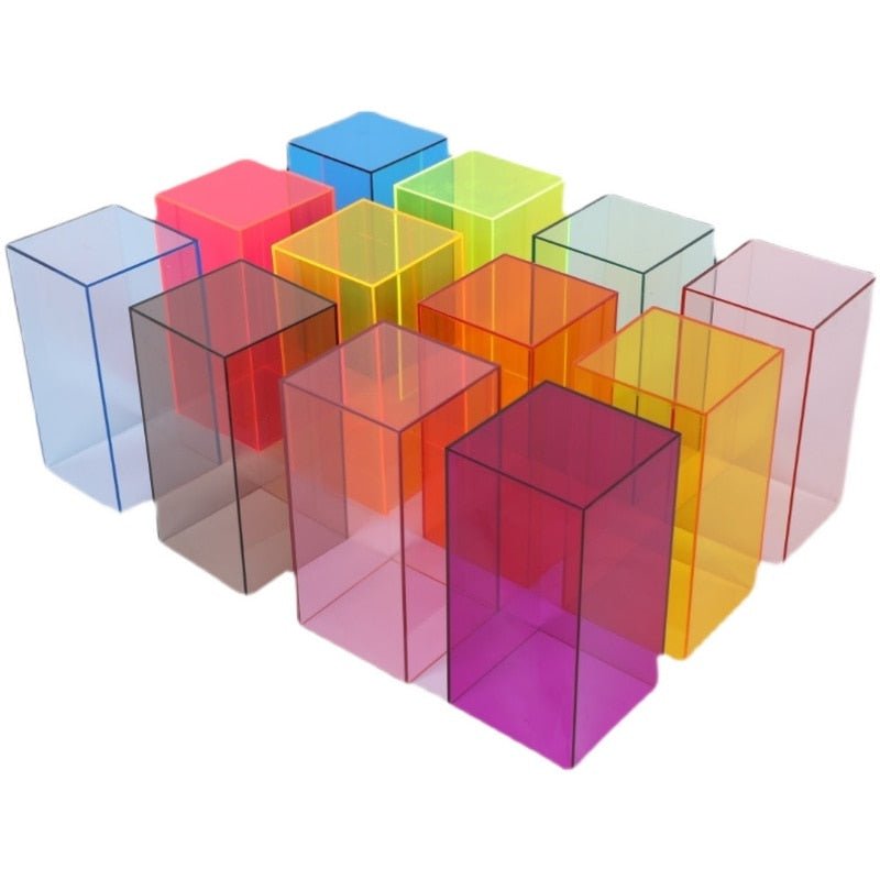 Kleurrijke Acrylaat Display Opbergdoos Voor Verzamelobjecten - Opbergbox