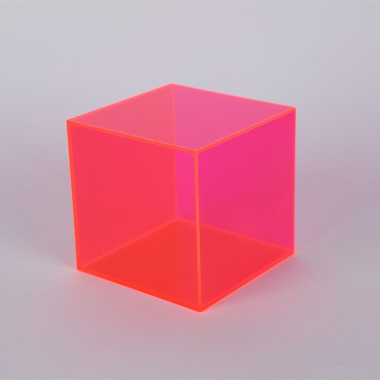 Kleurrijke Acrylaat Display Opbergdoos Voor Verzamelobjecten - Opbergbox Roze Rood