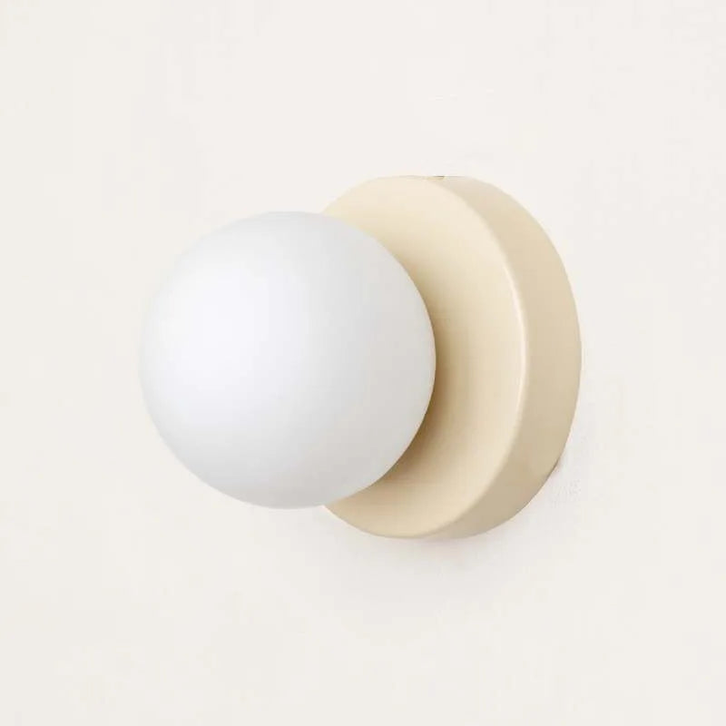 Kleurrijke Macaron Led Wandlamp 10 En 12 Cm Modern Design Crèmewit