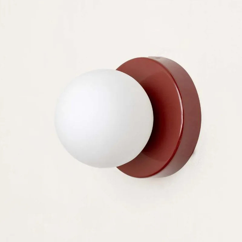 Kleurrijke Macaron Led Wandlamp 10 En 12 Cm Modern Design Rood