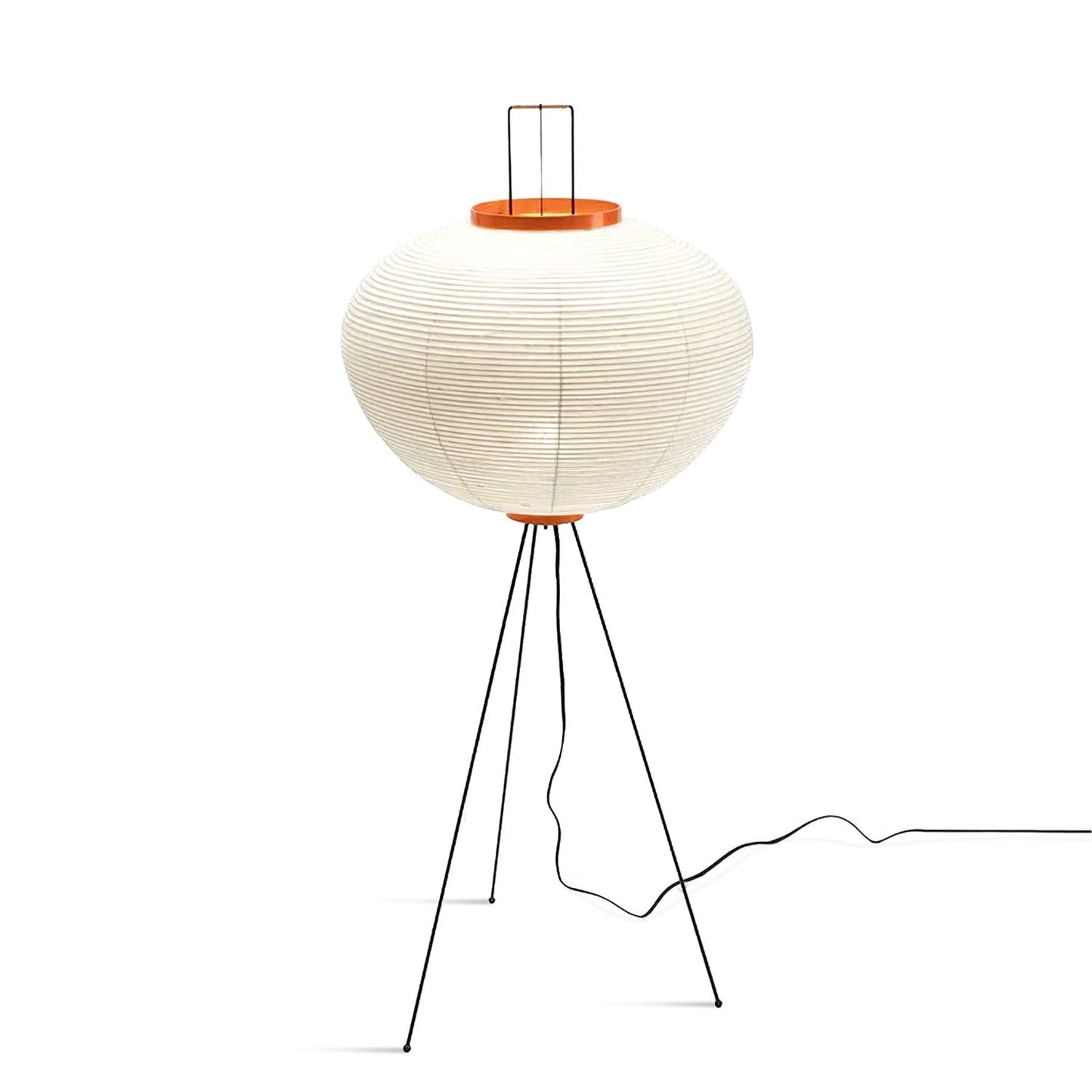 Kōmei - Japanse Rijstpapieren vloerlamp Akari 10A: ∅ 19,7″ x H 47,2″ Diameter 50cm x H 120cm Wit