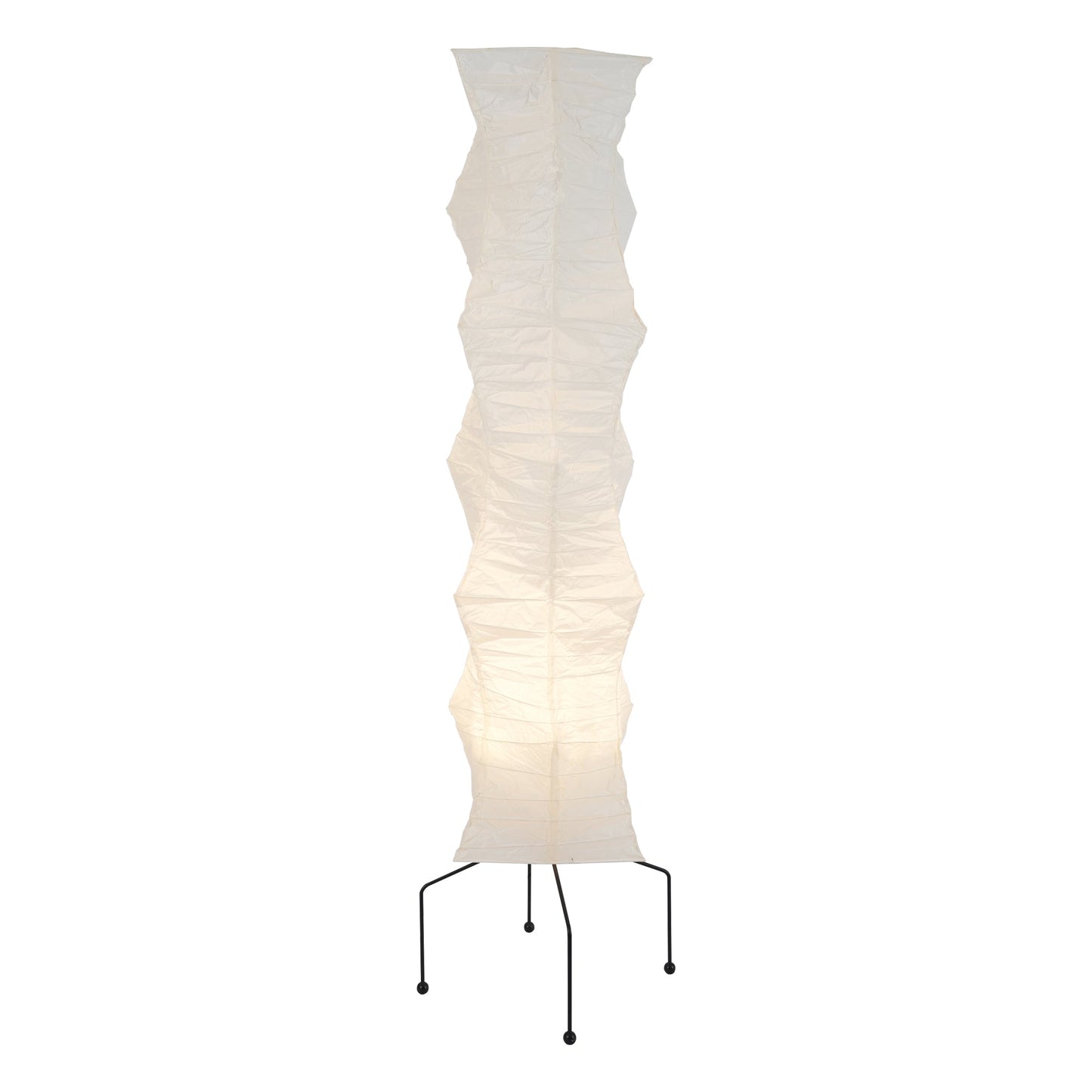 Kōmei - Japanse Rijstpapieren vloerlamp ∅ 15,7″ x H 74,8″ Diameter 40cm x H 190cm Wit