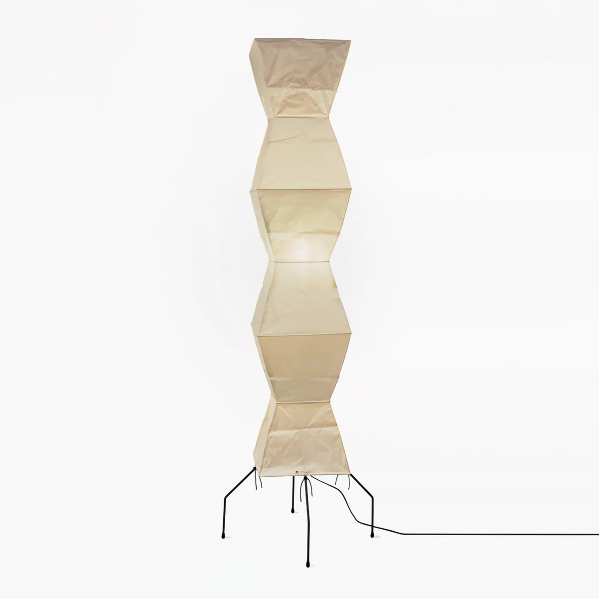 Kōmei - Japanse Rijstpapieren vloerlamp ∅ 20,4″ x H 74″ Dia 52cm x H 188cm Wit