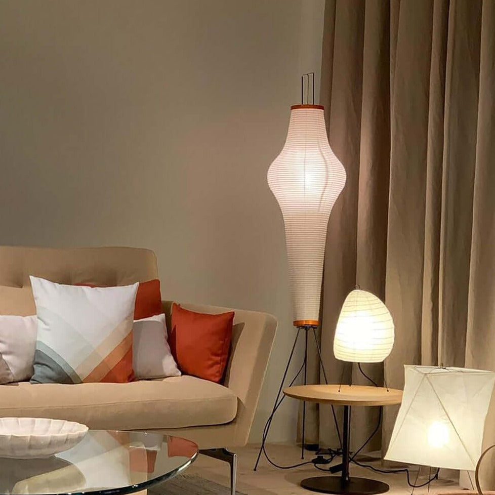 Kōmei - Japanse Rijstpapieren vloerlamp