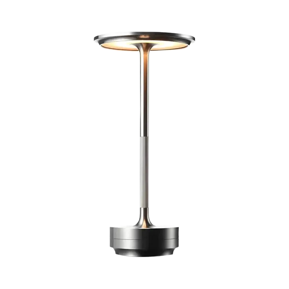 Kōmei - Minimalistische LED Tafellamp in Japans Design Zilver
