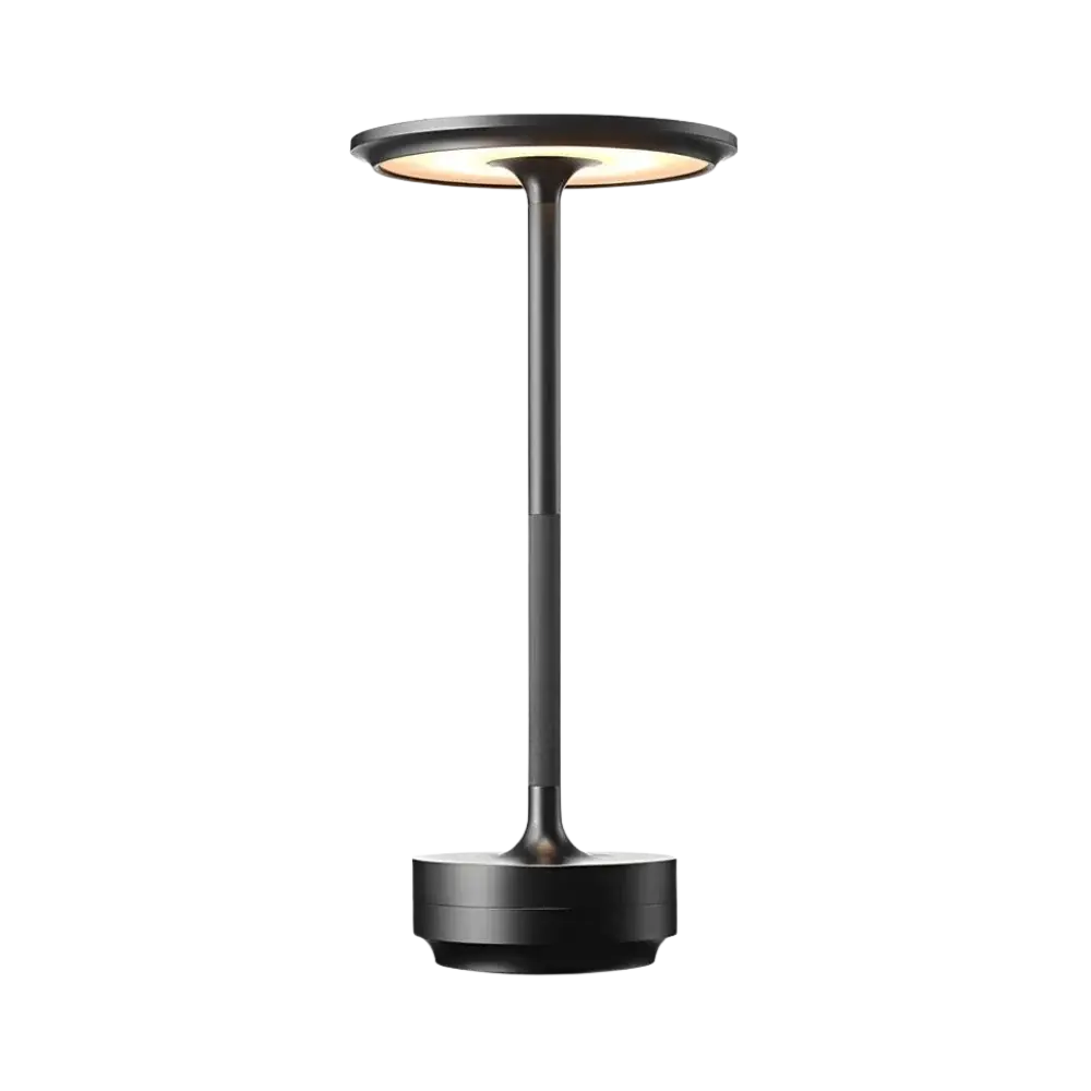 Kōmei - Minimalistische LED Tafellamp in Japans Design Zwart