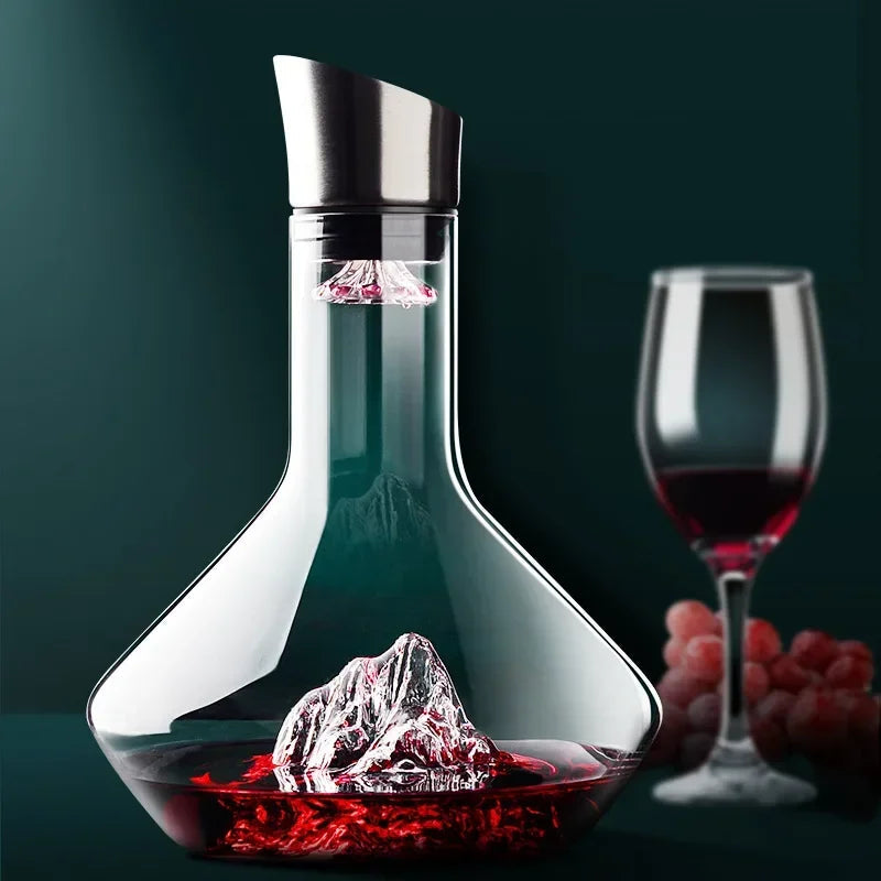 Kristallen Wijnkaraf Loodvrij Modern Design Voor Beluchting
