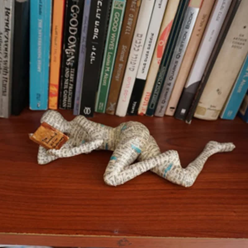Lezende Vrouw Denker Beeld Voor Boekenplank Decoratie C