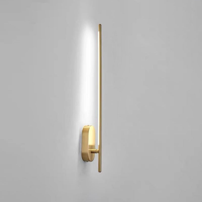 Lineaire Strip Wandverlichting Metaal Zwart Messing 10 cm LED 1.0 Messing Wit