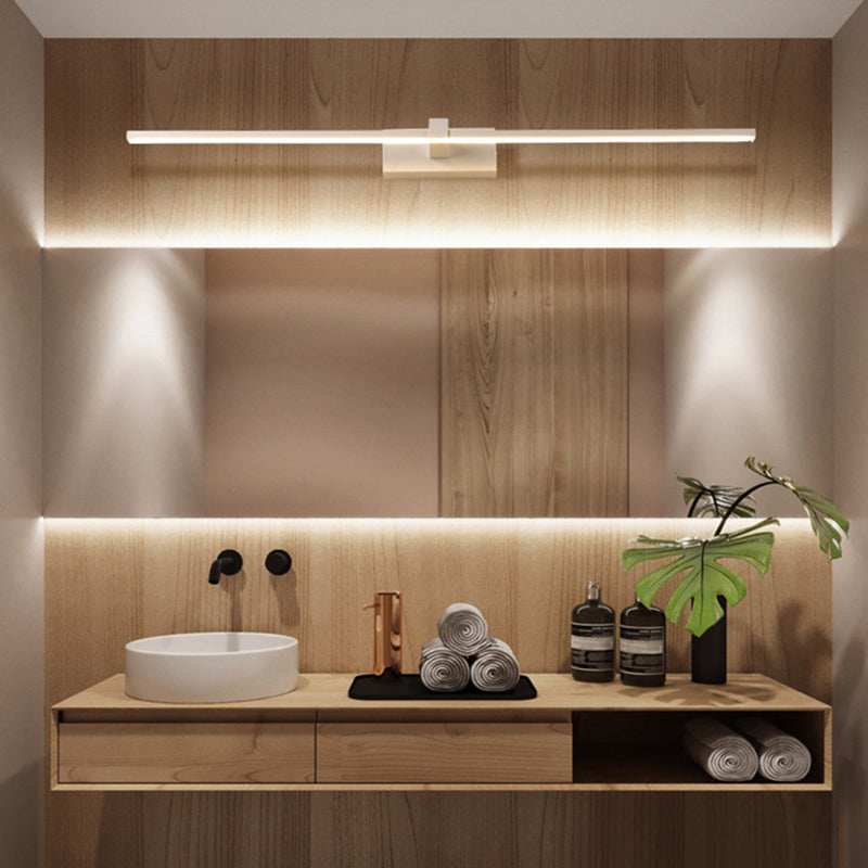 Lineaire Vormen Badkamer Wandlamp LED Metaal Licht Wit Warm