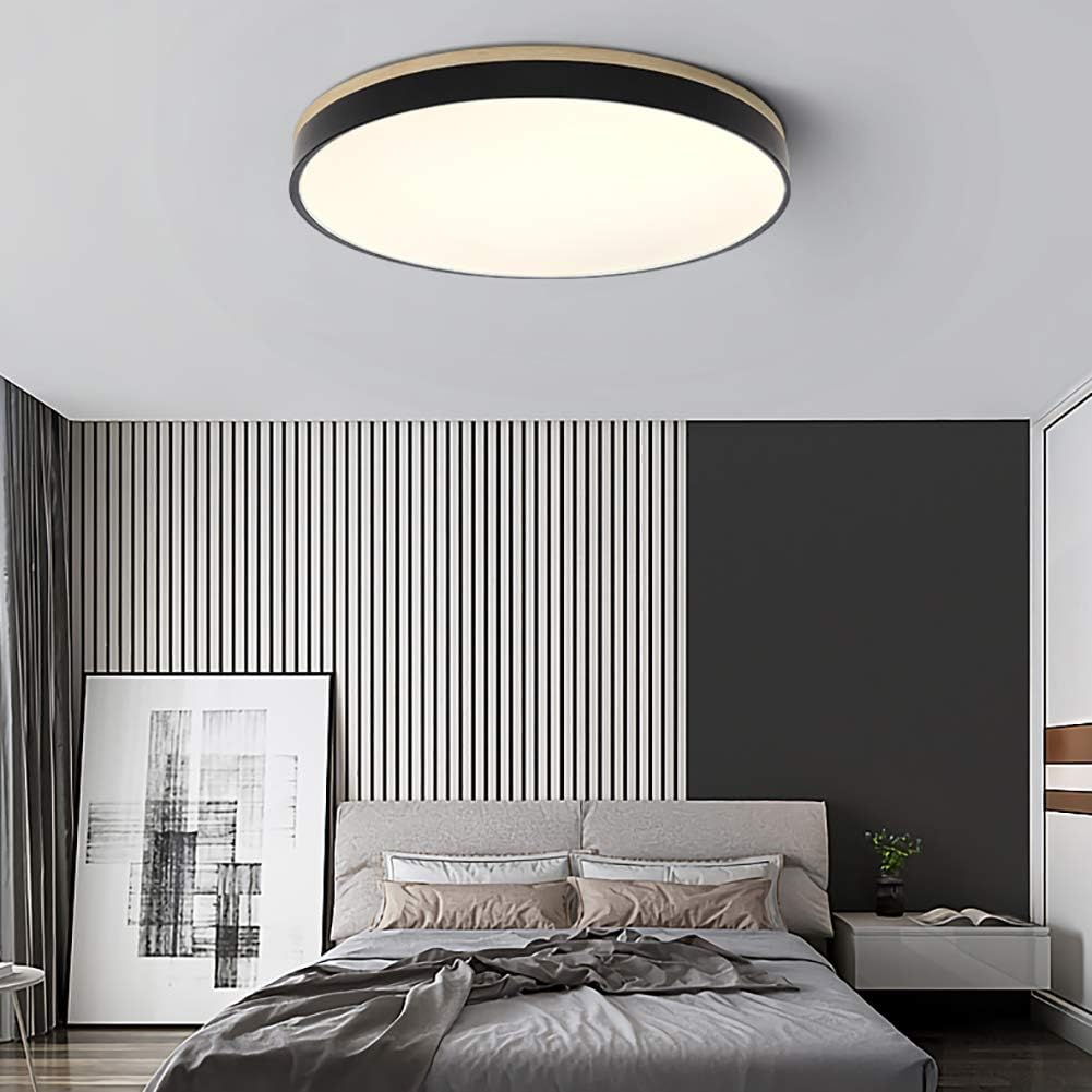 Moderne Houten LED Inbouw Plafondlamp Energiezuinige Warmwit